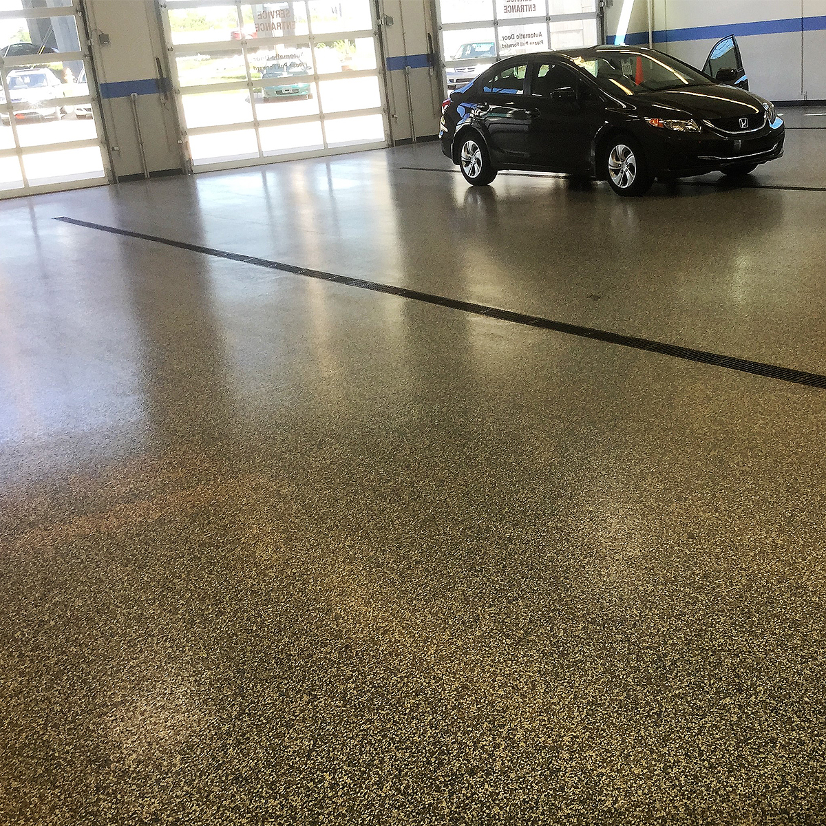 Automotive Flooring Car Drop Area- Res-Tek Flooring